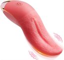 Oral Sex Toys Licking Vibrator Clitoral Stimulator Female Pink Tongue Heated Vibrator