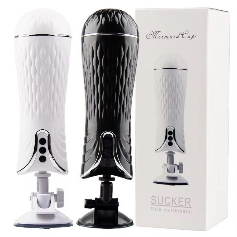 Men's Intelligent Automatic Masturbation Cup with Suction Cup Stand Adult Male Sex Toy