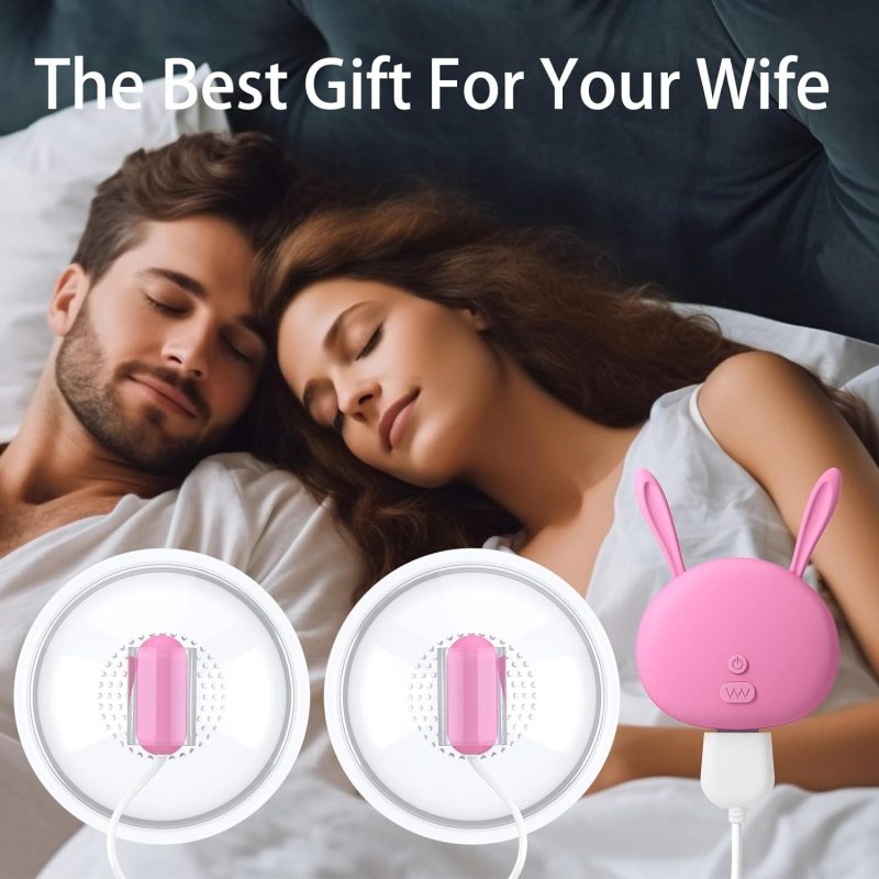 Sexy Big Breast Breast Massage Vibrating Nipple Clamp Sucking Stimulator Female Breast Massager - Image 12