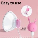 Sexy Big Breast Breast Massage Vibrating Nipple Clamp Sucking Stimulator Female Breast Massager