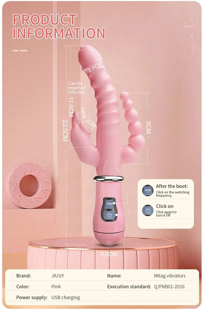 G-Spot-gode-vibrateur-Clitoris-stimulateur-pénis-Anal-Double-pénétration-jouet - Image 15