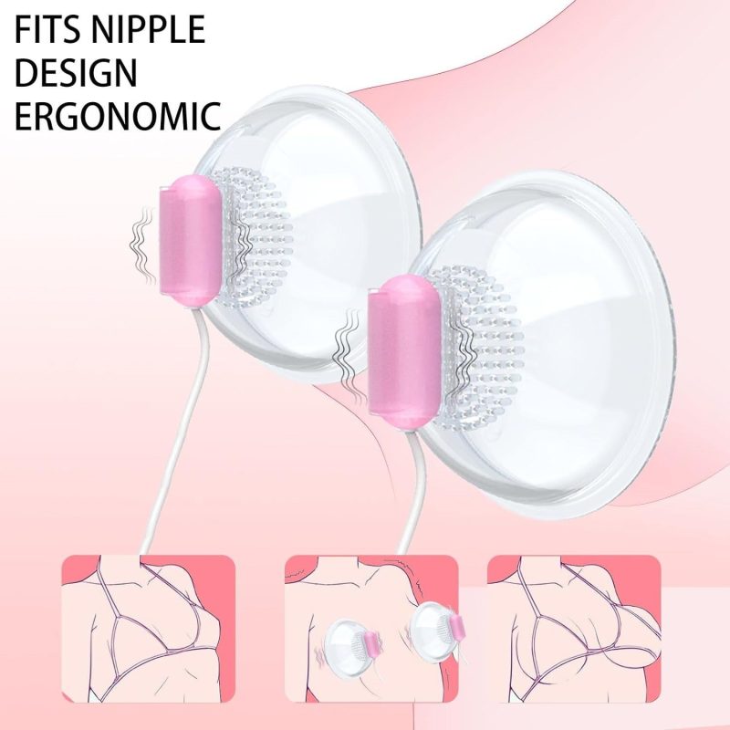 Sexy Big Breast Breast Massage Vibrating Nipple Clamp Sucking Stimulator Female Breast Massager - Image 2