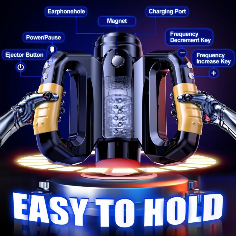 Automatic Intelligent Telescopic Masturbator Men's Thrust Rotation TPE Material Adult Vibrator - Image 7