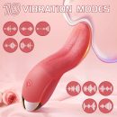 Oral Sex Toys Licking Vibrator Clitoral Stimulator Female Pink Tongue Heated Vibrator