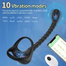 Anneau-Pénien-Vibrateur-De-Prostate-Pour-Hommes-Jouets-Sans-Fil-Plug-Anal-Neuf