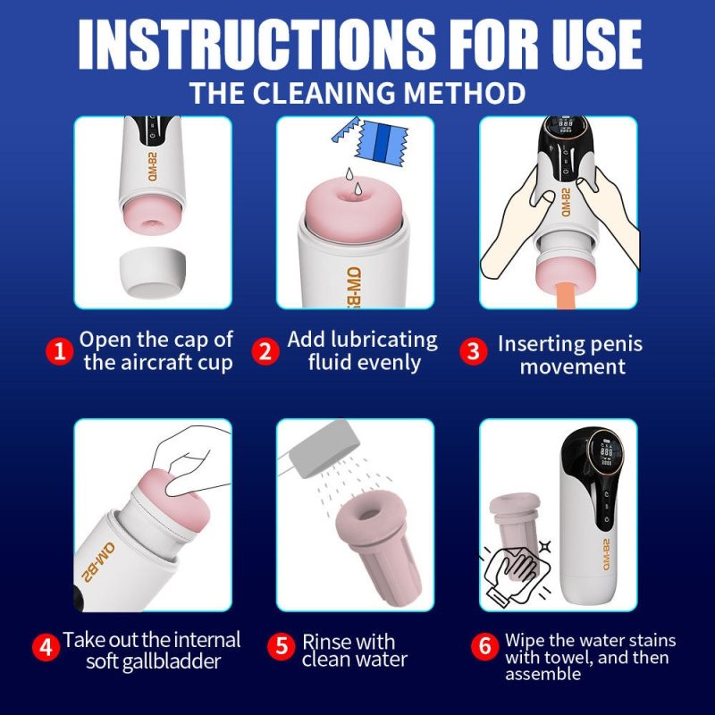 Adult Rotating and Thrust Male Masturbator Cup Sex Toy Self-Pleasure Sex Toy Male Toy Box - Image 9