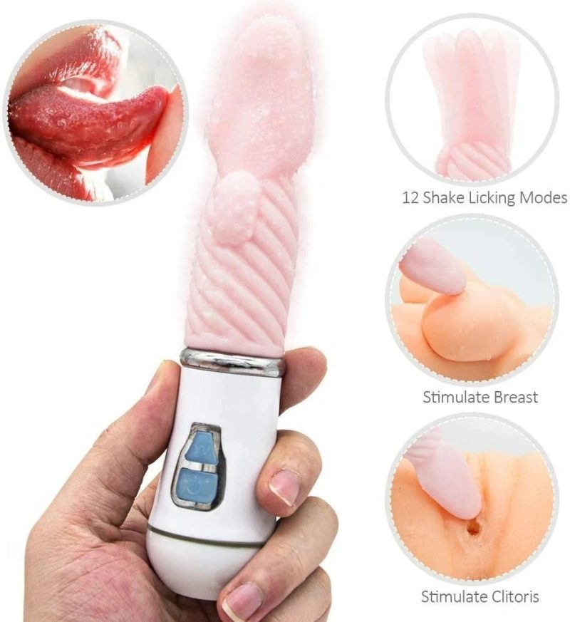 Oral Tongue Sucking vibration Massager Powerful 10 Speed Rechargeable Toy US - Image 4