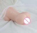Portable dual-channel masturbator handheld artificial lifelike aircraft cup toy, suitable for men's stimulation pleasure