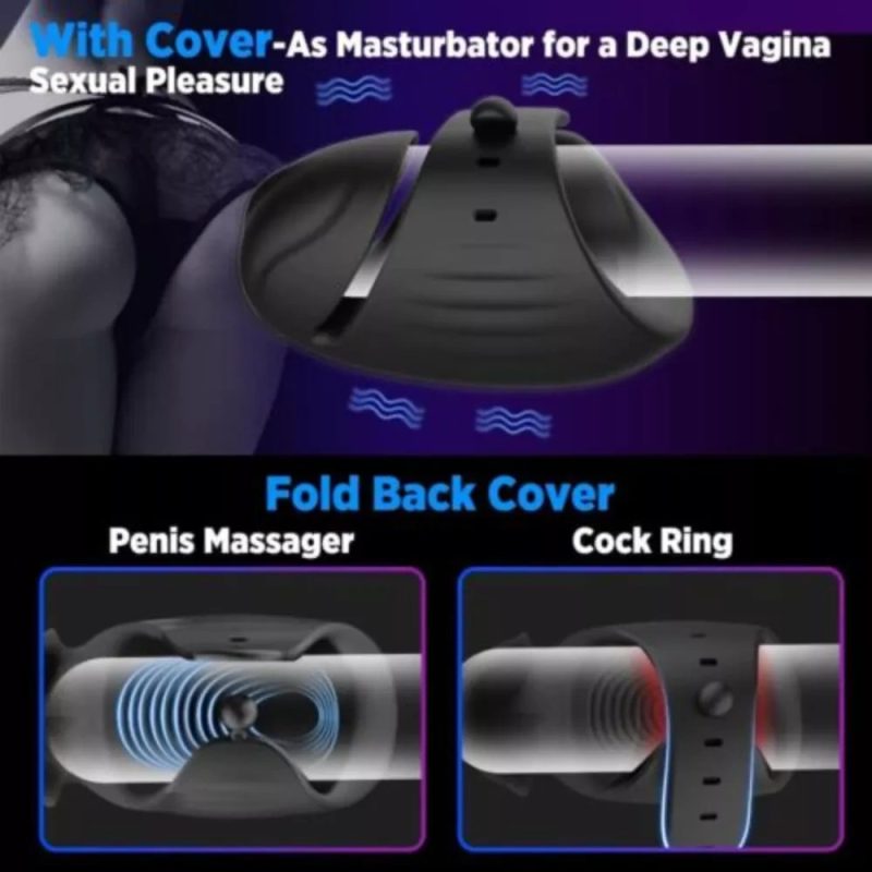 Electric Men Penis Enlarger Stretch Sleeve Enlargement Enhancer Trainer Extender - Image 7