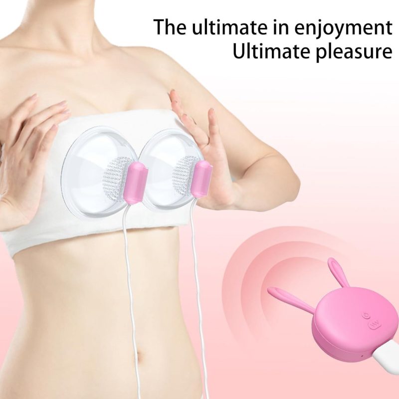 Sexy Big Breast Breast Massage Vibrating Nipple Clamp Sucking Stimulator Female Breast Massager - Image 6