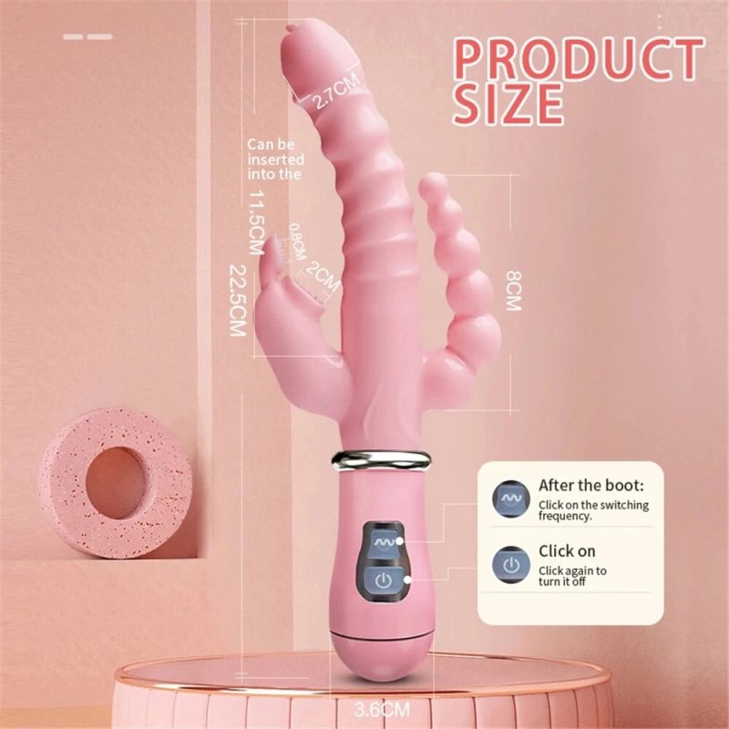 G-Spot-gode-vibrateur-Clitoris-stimulateur-pénis-Anal-Double-pénétration-jouet - Image 7