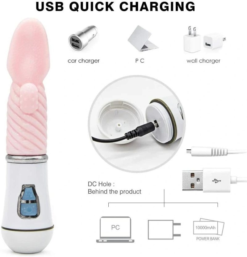 Oral Tongue Sucking vibration Massager Powerful 10 Speed Rechargeable Toy US - Image 8